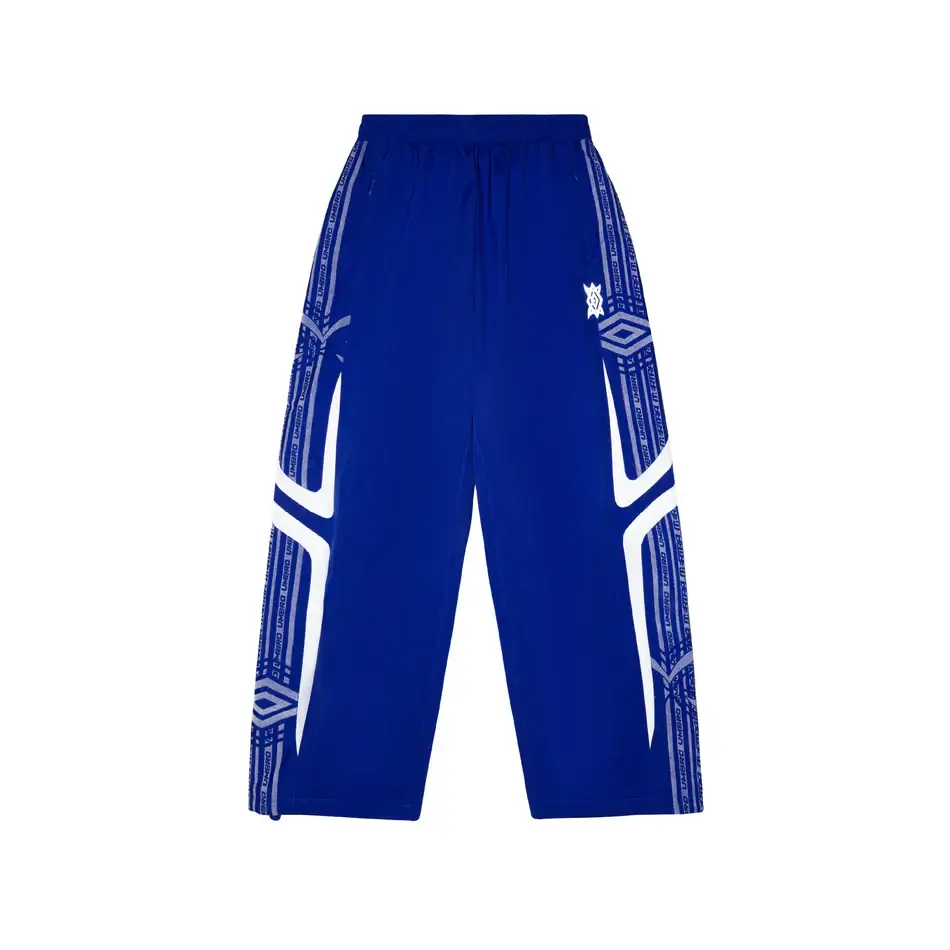 MERTRA x Umbro Technical Bottoms (Blue) Back View