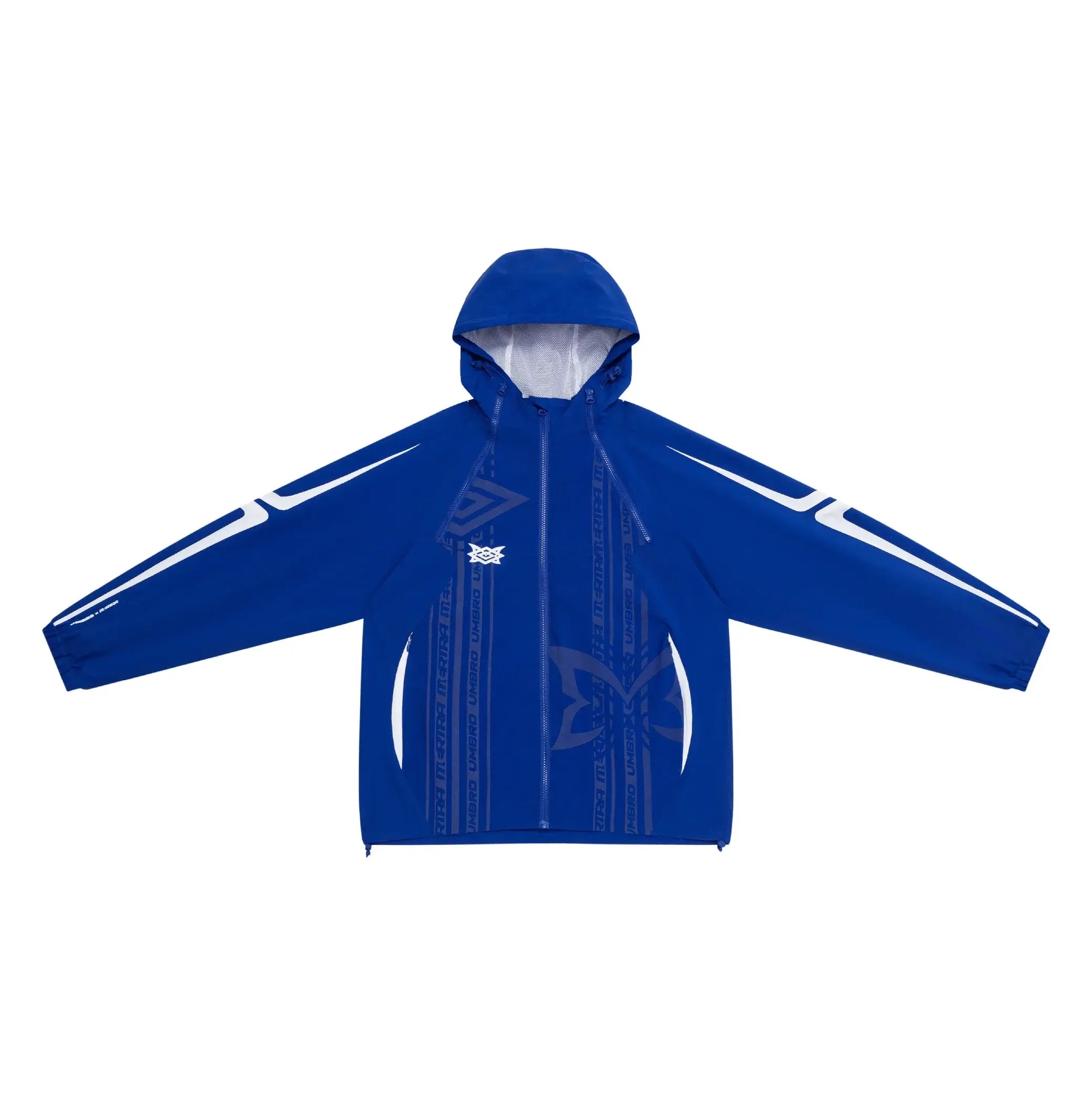 MERTRA x Umbro Technical Jacket (Blue) Front View