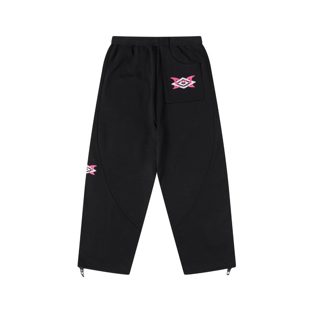 Mertra x Umbro Warm Up Joggers (Black) Back View