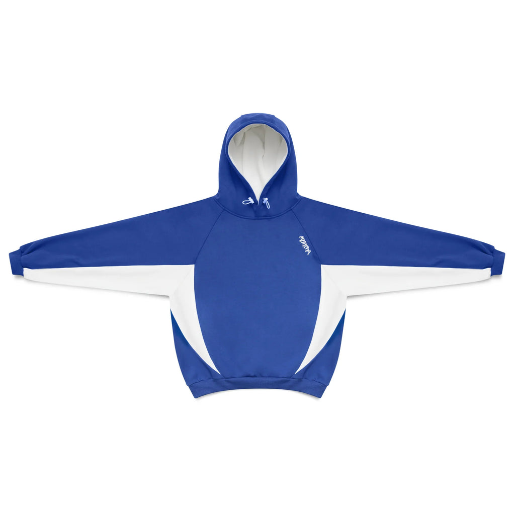 Mertra Bigstep Hood (Blue/White) Front View