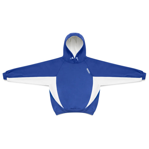 Mertra Bigstep Hood (Blue/White) Front View
