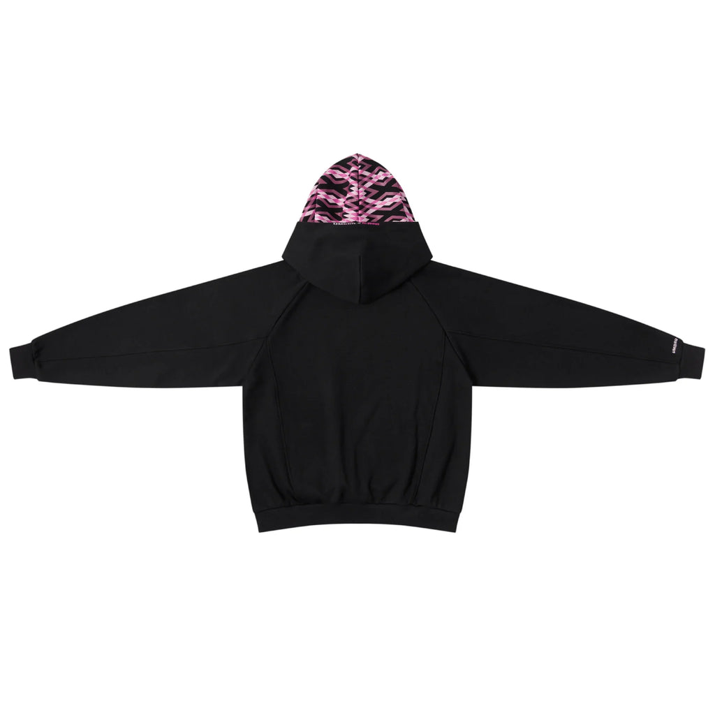 Mertra x Umbro Warm Up Hood (Black) Front View