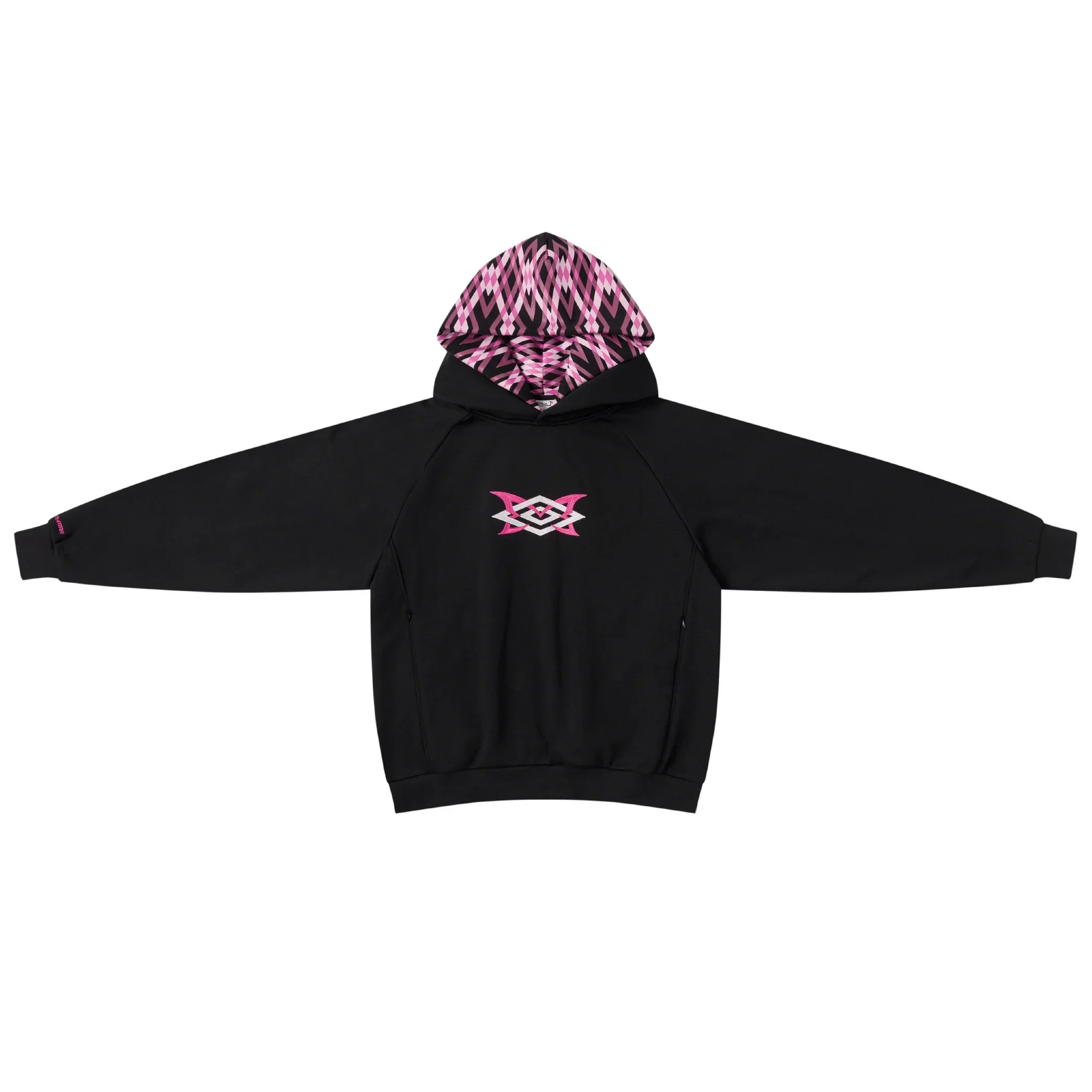 Mertra x Umbro Warm Up Hood (Black) Front View