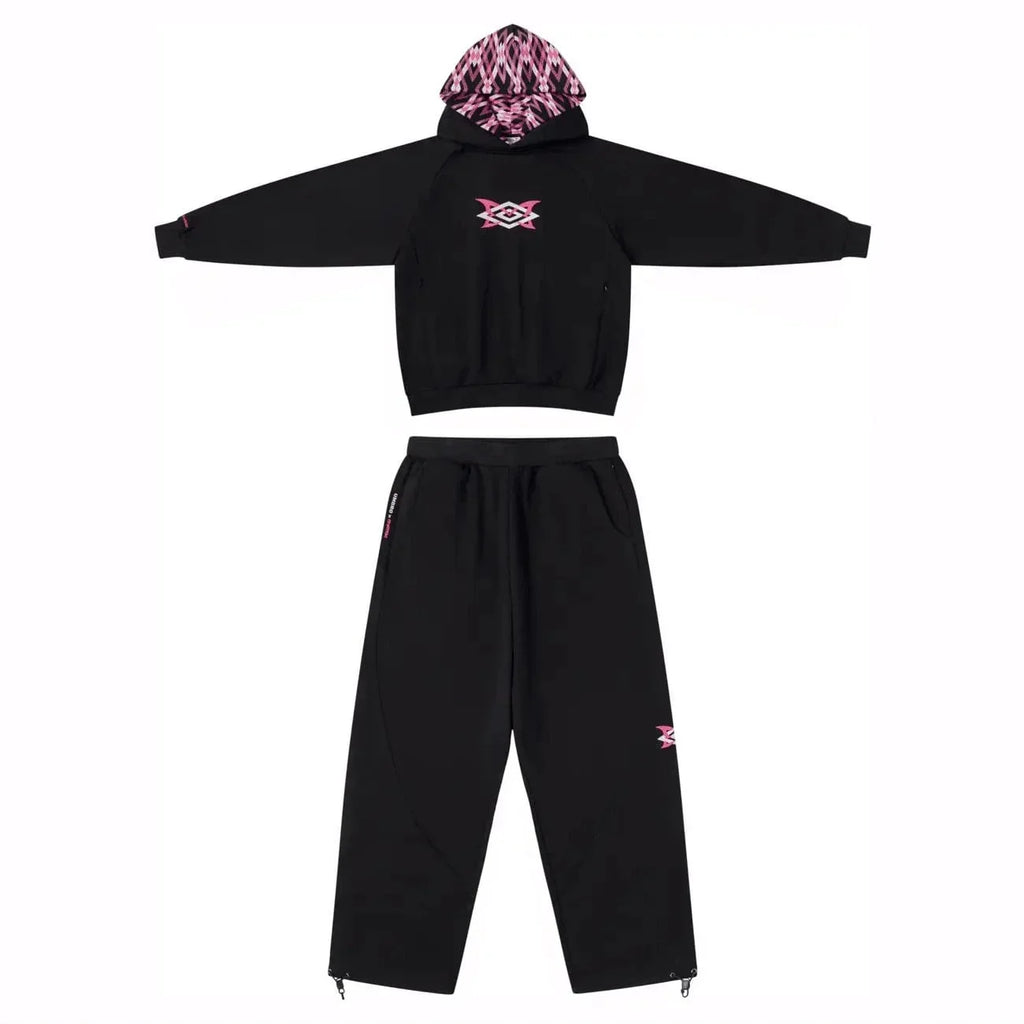 Mertra x Umbro Warm Up Tracksuit  (Black) Front View