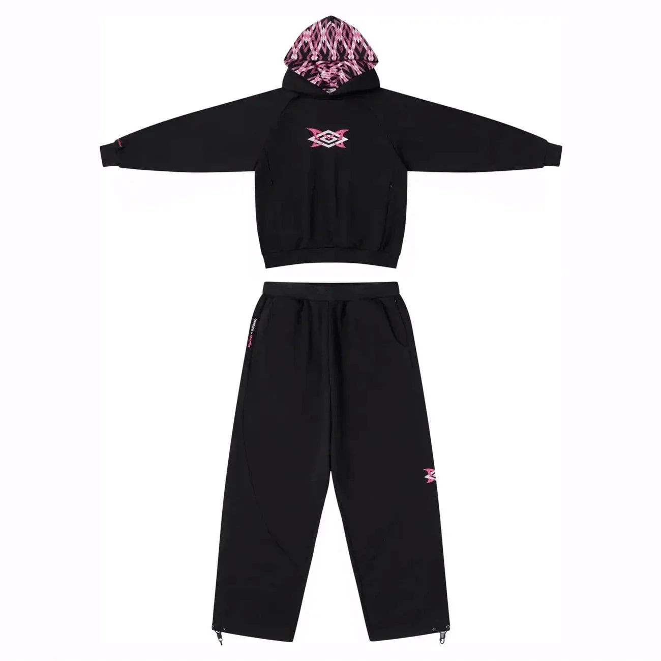 Mertra x Umbro Warm Up Tracksuit  (Black) Front View