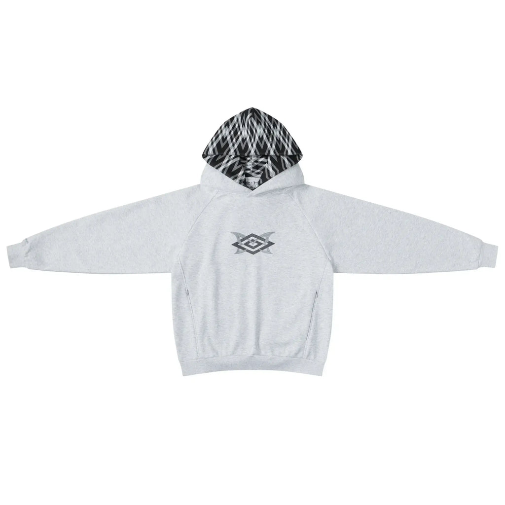 MERTRA x Umbro Warm Up Hood (Grey/Grey) Front View