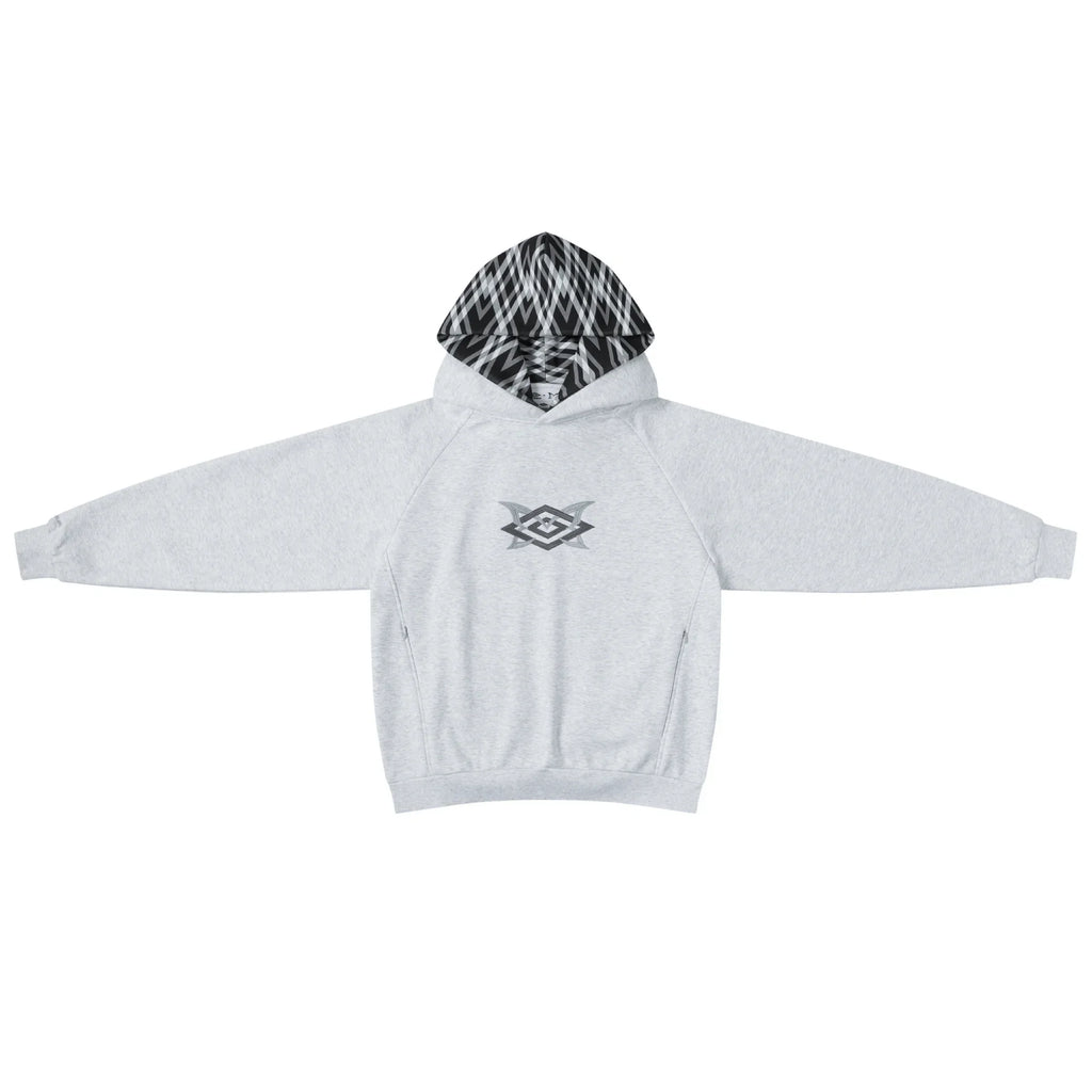 Mertra x Umbro Warm Up Hood (Grey) Front View