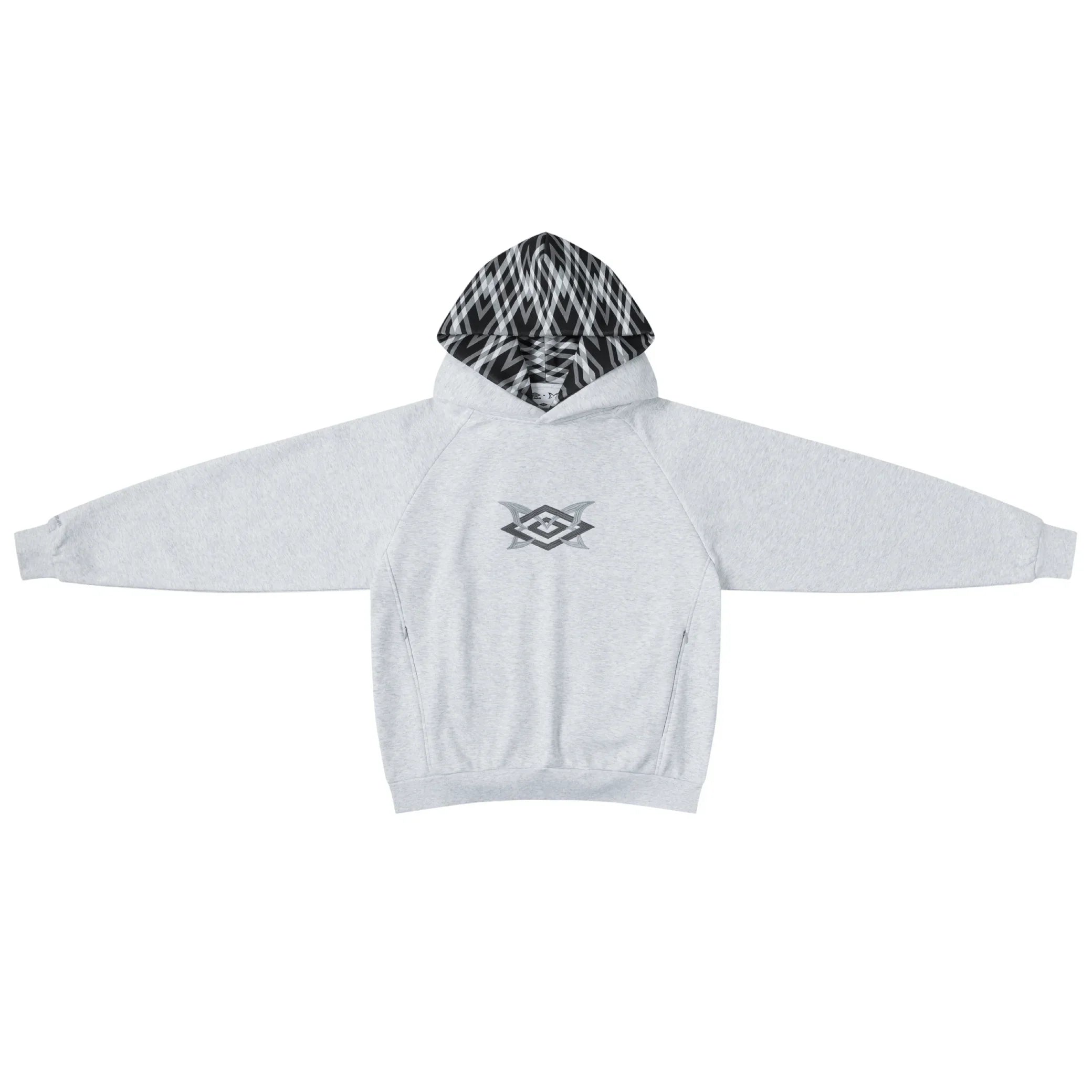 Mertra x Umbro Warm Up Hood (Grey) Front View
