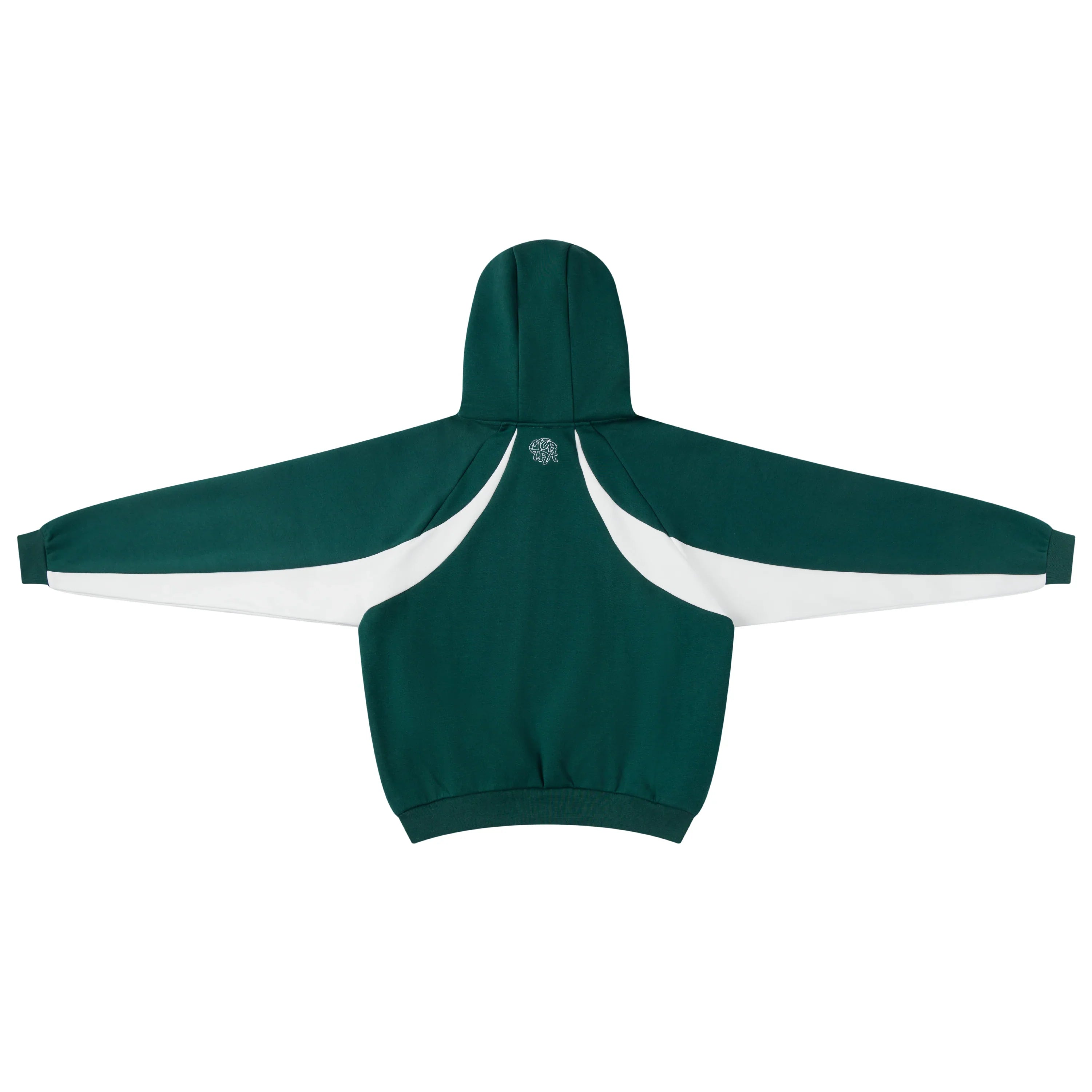 Mertra Bigstep Hood Green White Back View